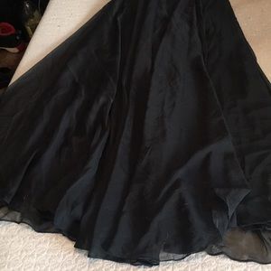 Black/ Light pink Evening dress